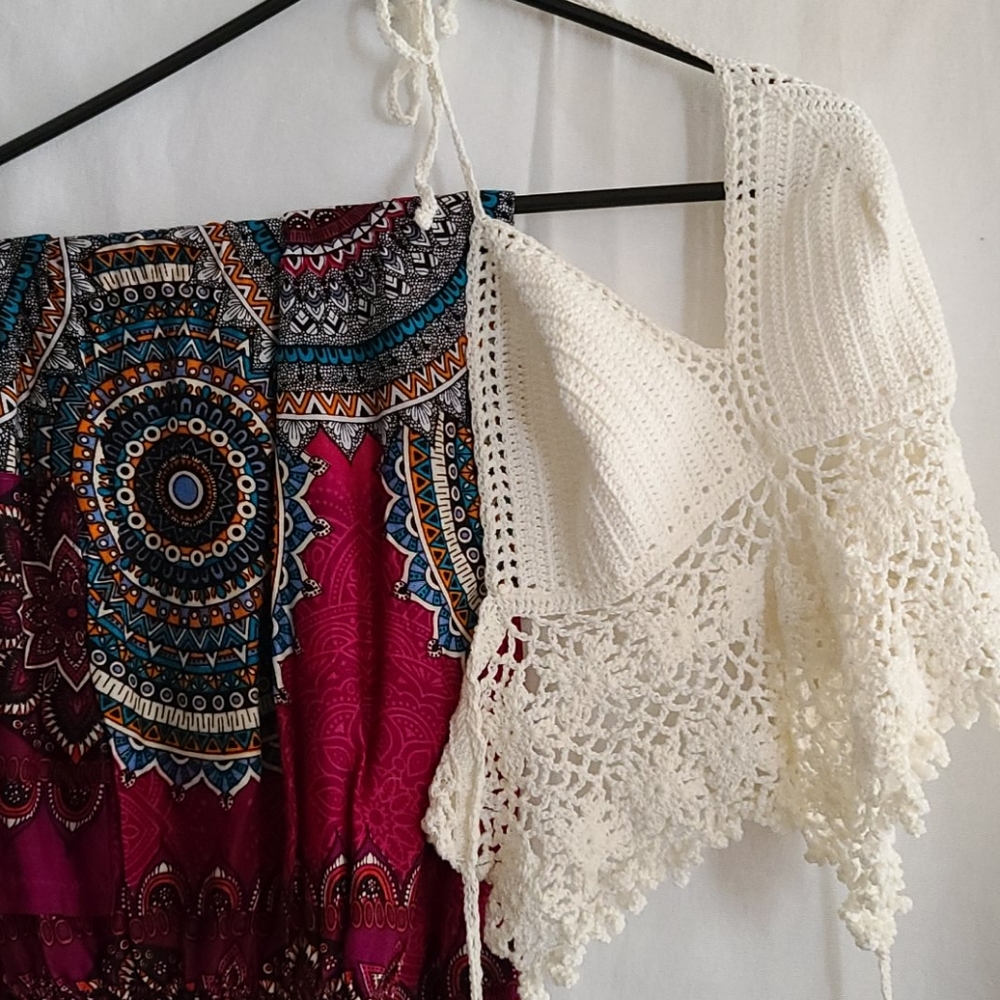 Bohemian flowered pant w/ knit top $25 each